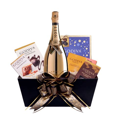 Moet Chandon Bright Night Luminous Brut Imperial Champagne Gift Basket