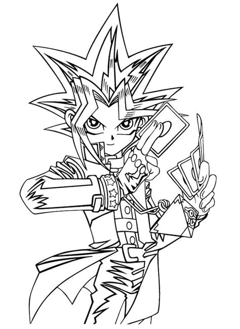 Yugi Muto Printable Coloring Page Download Print Or Color Online For Free
