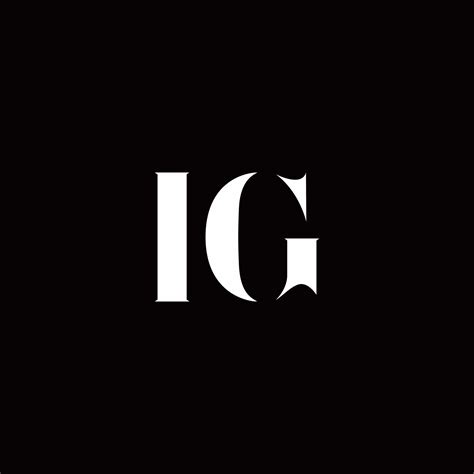 Ig Logo Letter Initial Logo Designs Template 2767724 Vector Art At Vecteezy