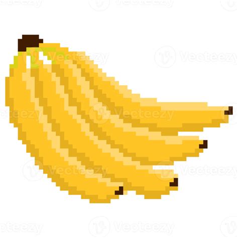 Banana Pixel Art 13743633 Png