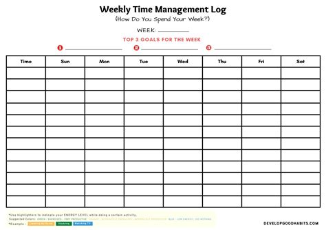 11 Free Time Management Worksheet For Students And Adults 2022