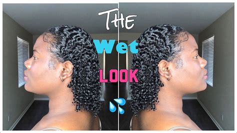how to get “ the wet look “ on 3c 4a hair juicy curls only one product youtube