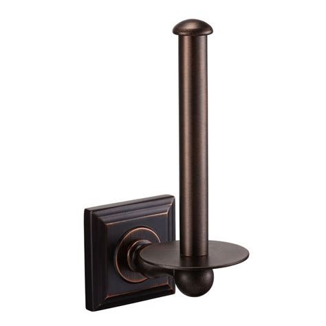This item is a free standing toilet paper holder with roll storage for your bathroom. Aurora Oil Rubbed Bronze Vertical Toilet / Tissue Paper ...