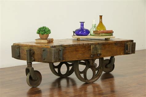 We have obtained a large stock of carts, in several different styles. SOLD - Industrial Antique Factory Salvage Railroad Cart or ...