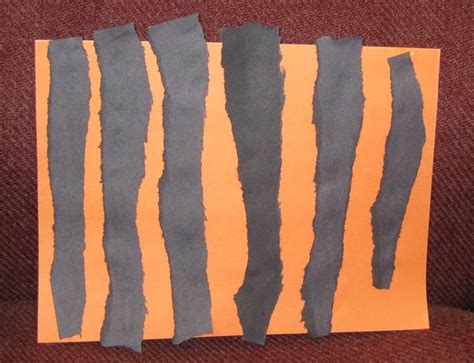 Preschool Storytime Crafts Tiger Stripes