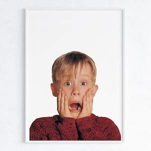 Home Alone Kevin Mccallister Christmas Wall Print Kevin Mccallister Scream Home Alone Lost