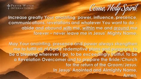 Prayer To Receive The Anointing Of The Holy Spirit Churchgistscom