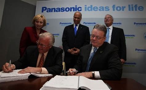 Secaucus-based Panasonic CEO Joseph M. Taylor delivers the NJIT