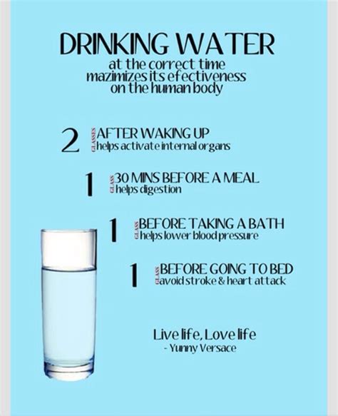 Best Time To Drink Water Musely