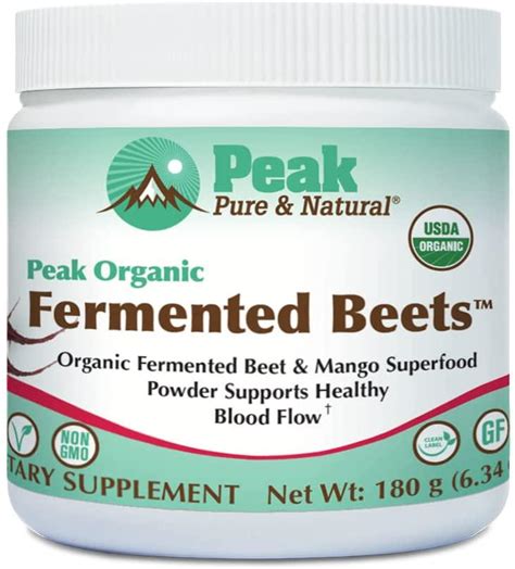 peak pure and natural peak organic fermented beets organic fermented