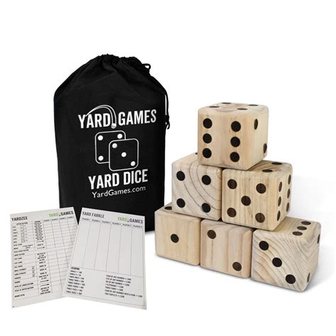 Giant Wooden Yard Dice Yard Dice Fun Outdoor Games Large Group Games