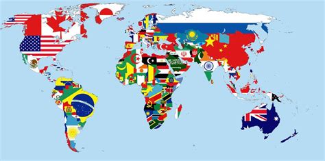 World Map Flags Of Countries World Map Wallpaper World Map With