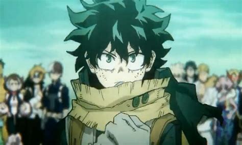 My Hero Academia 6: Deku Vigilante's face in the official character