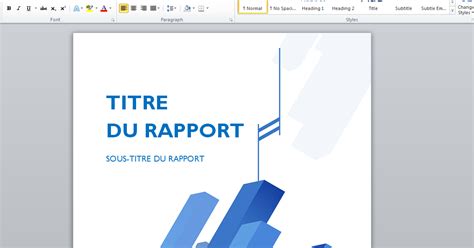 Docx Exemple Page De Garde Pour Un Rapport De Stage Portfolio Quick