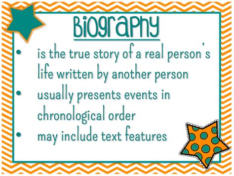 Genre: Biography | Mrs. Strader's Website