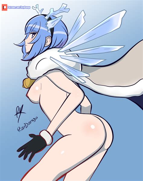 Rule 34 1girls Alternate Costume Ass Blue Hair Breasts Cape Christmas Christmas Outfit Female