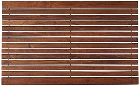 Bare Decor Cosi Shower Mat In Solid Teak Wood Oiled Finish 315 X 20 Brown Wood Oil Finish