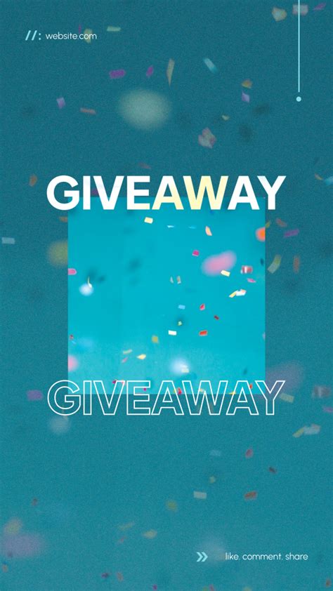 Giveaway Confetti Instagram Story Brandcrowd Instagram Story Maker