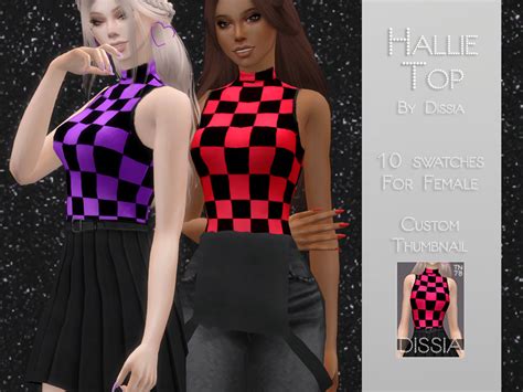 Hallie Top By Dissia At Tsr Sims 4 Updates