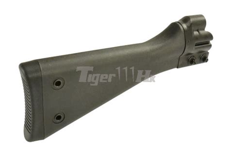 Lct G3a3 Fixed Stock W Steel Backplate For G3 Aeg Rifle Black
