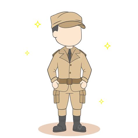 Un Hombre Usa Dibujos Animados De Uniforme De Soldado Png Uniforme