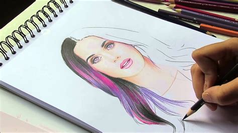 Speed Drawing Of Katy Perry Youtube