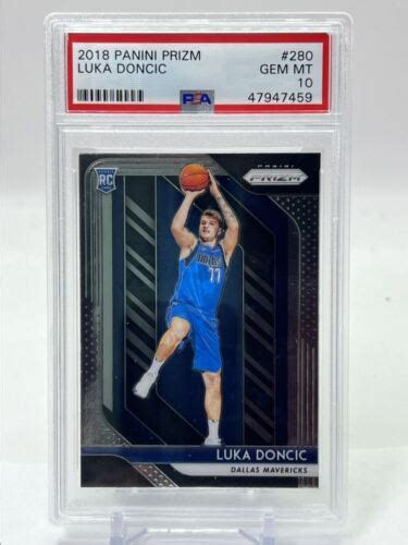 Luka Doncic Panini Prizm Rookie Base Mavericks Rc Psa