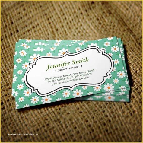 Free Business Card Templates For Crafters Of Kindergarten Teacher