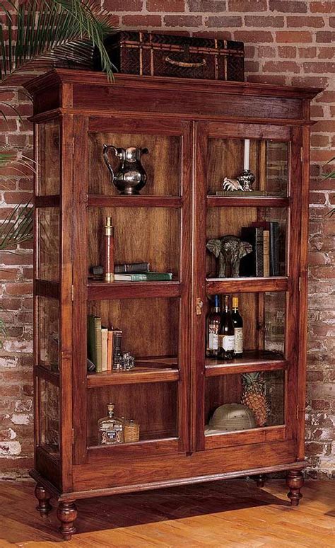 Antique Glass Door Curio Cabinet Glass Door Ideas