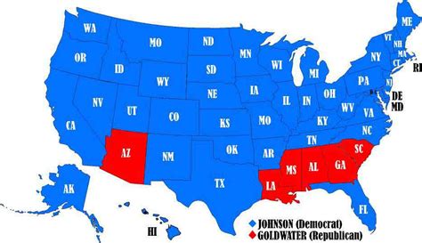 So in light of last night's tumultuous election — which featured largely due to his pardon of nixon, ford was rattled by a lack of support from his fellow republicans, and nearly lost the nomination to ronald reagan. 1964-electoral-college-map - Outside the Beltway