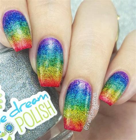 30 Rainbow Nail Art Ideas Art And Design