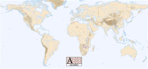Zambezi river topographic map relief map elevations map. World Atlas: the Rivers of the World - Zambezi, Zambesi