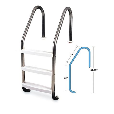 63 Solid Stainless Steel Swimming Pool Ladder
