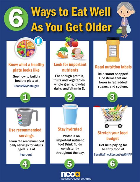 This Infographic Provides Older Adults With 6 Ways They Can Eat Well