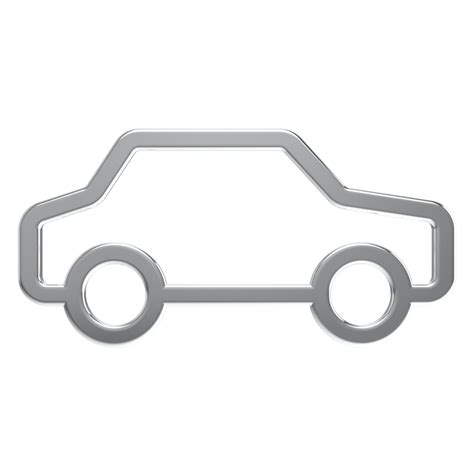 3d Car Icon On Transparent Background 16774565 Png