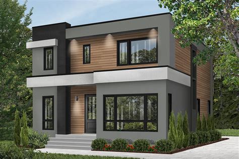 4 Bed Modern House Plan With Master Balcony 22488dr