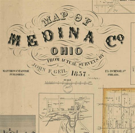 Title Of Source Map Medina Co Ohio 1857 Not For Sale Medina Co