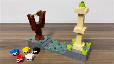 How To Build A Working Lego Angry Birds Game No Technic Pieces Youtube