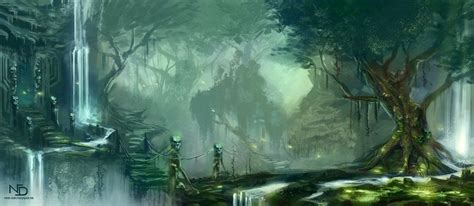 Entrance By Nele Fantasy Illustration Fantasy