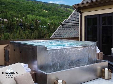 Stainless Steel Rooftop Spa Hot Tub By Diamond Spas