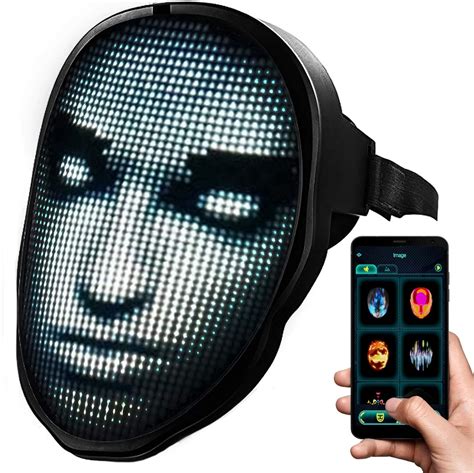 Trendynow Led Mask With Bluetooth Programmable With Shining Mask App