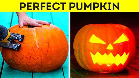 perfect pumpkin carving coolest halloween diys hacks and pranks youtube