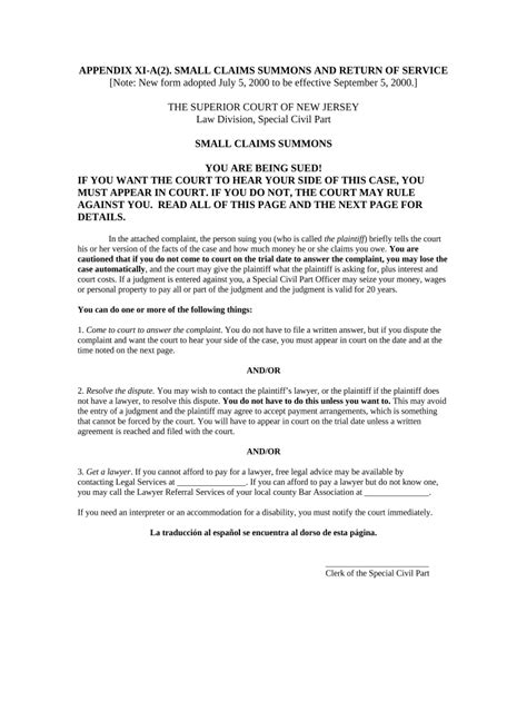 Small Claims Court Document Form Fill Out And Sign Printable PDF Template SignNow