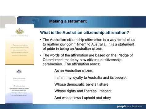 Citizenship And Affirmation