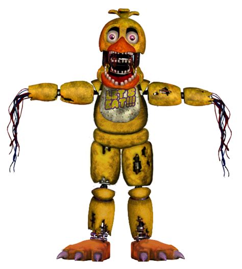 Fnaf 2 Withered Chica Full Body By Enderziom2004 On Deviantart