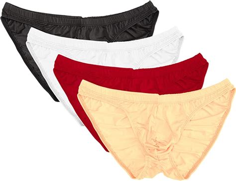 Summer Code Men S Sexy Bikini Brief Elastic Silky Ruched Back Underwear