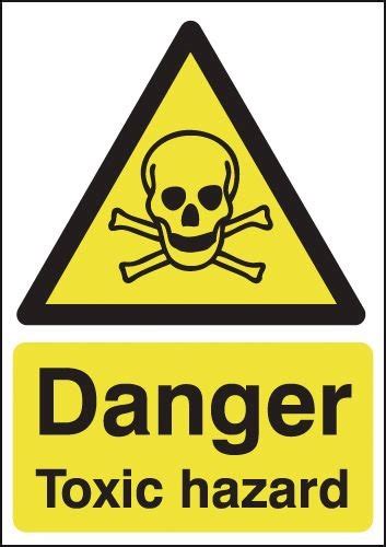 Easy To Spot ‘danger Toxic Hazard Sign With Symbol Safetyshop