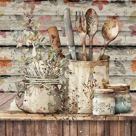 Rustic Country Kitchen Utensils Free Stock Photo Public Domain Pictures