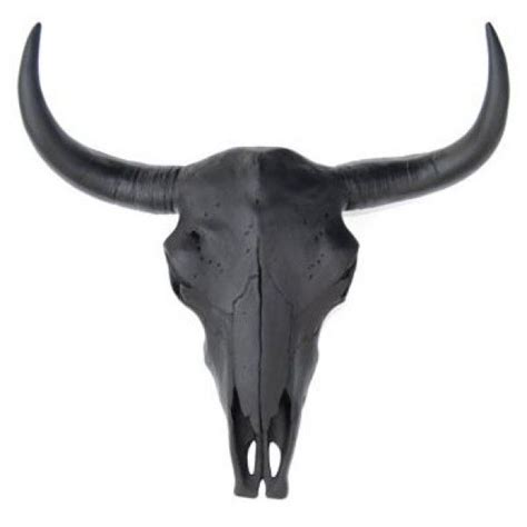 Each bison mount is custom painted so each one is a unique piece of wall hanging decor. Faux Cow Skull // Black | Bison skull, Faux taxidermy, Skull wall decor