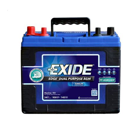 Centennial rv/marine batteries are the right choice to keep you cruising down the road or across the sea! Edge 24 Marine Dual Purpose AGM Battery-FP-AGM24DPDS - The ...